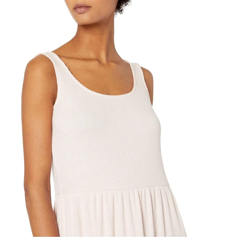 Daily Ritual Cozy Ribbed Tiered Tank Dress XS - Picture 5 of 5